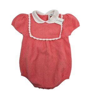 NWT Janie and Jack Knit Collared Onsie Size 6-12 mos.